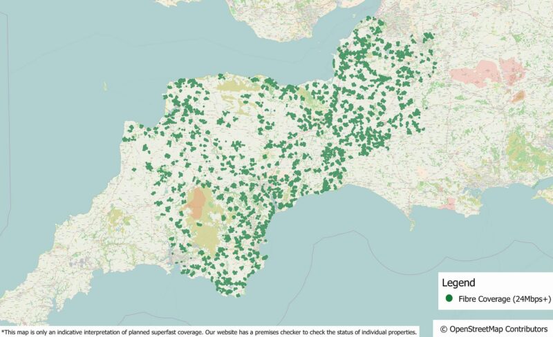 Map – Superfast Coverage