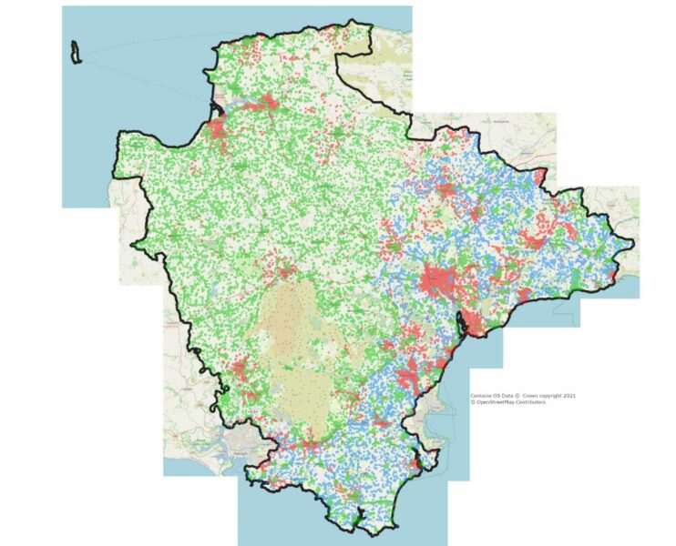 Map – Devon