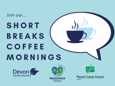 an illustration of two coffee cups in a speech bubble