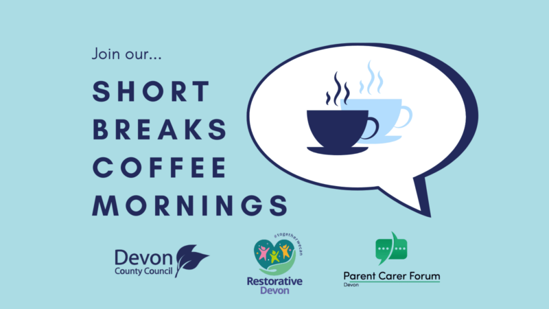 an illustration of two coffee cups in a speech bubble