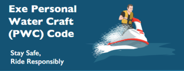 Exe Personal Water Craft Code of Conduct leaflet