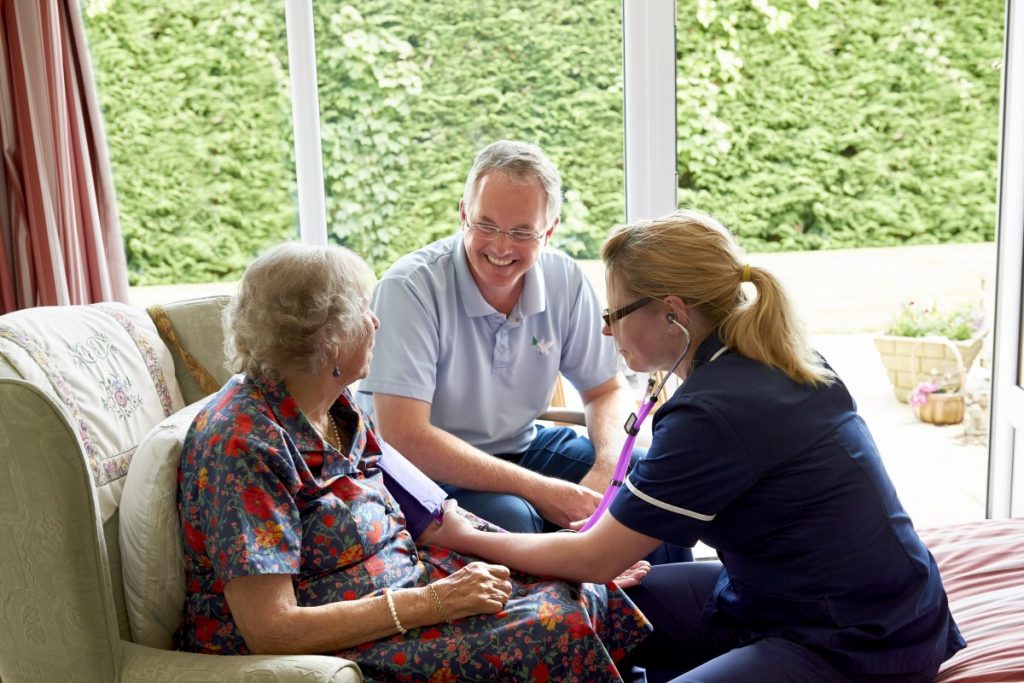 Philip, Jules and district nurse