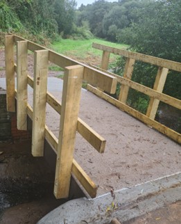 Stoke Meadow footbridge.
