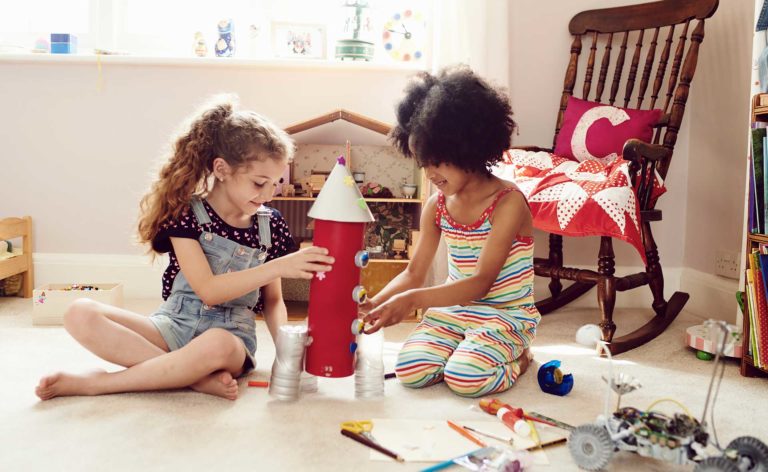 Generic image – kids playing with crafts